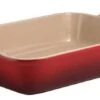 Le Creuset Heritage Deep Rectangular Dish Cerise -KNIVES AND TOOLS 31399 17242
