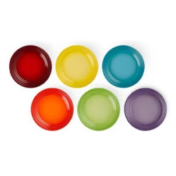 Le Creuset Stoneware Rainbow Set Of 6 Side Plates -KNIVES AND TOOLS 5c9076b9 399f 4c46 8a24 b7151228a475 27623.1691419507