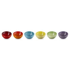 Le Creuset Stoneware Rainbow Set Of 6 Snack Bowls