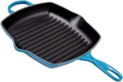 Le Creuset Grill Pan/skillet 26cm Square, Marseille Blue
