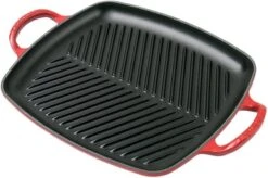 Le Creuset La Fonte Enamel Grill Pan 30 Cm, Cherry Red