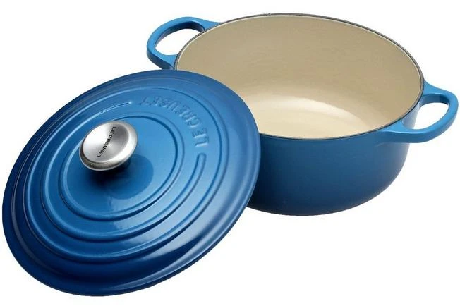 Le Creuset Casserole-cocotte 20cm, 2,4 L Blue 4 Le Creuset Casserole-cocotte 20cm, 2,4 L Blue - Image 2