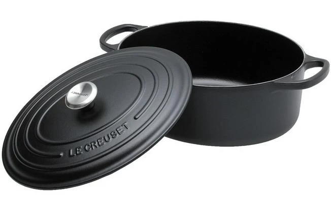 Le Creuset Casserole-cocotte Oval 27cm, 4,1 L Black 4 Le Creuset Casserole-cocotte Oval 27cm, 4,1 L Black - Image 2