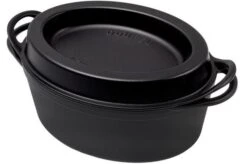 Le Creuset Doufeu Cast-iron Casserole Oval, 32 Cm, 7.2L Black