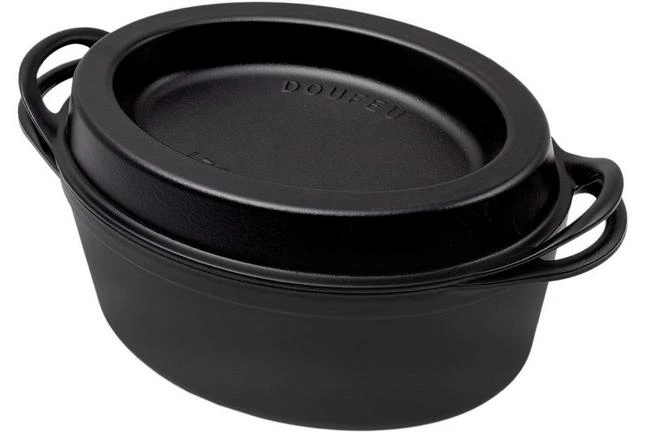 Le Creuset Doufeu Cast-iron Casserole Oval, 32 Cm, 7.2L Black 3 Le Creuset Doufeu Cast-iron Casserole Oval, 32 Cm, 7.2L Black