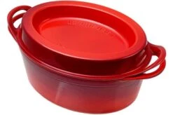 Le Creuset Doufeu Cast-iron Casserole Oval, 32 Cm, 7.2L Red