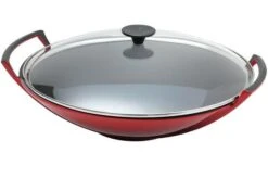Le Creuset La Fonte émaillée Wok Incl Glass Lid, 3