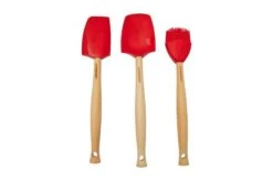 Le Creuset Premium Silicone Spatula 3-piece Set, Cherry Red