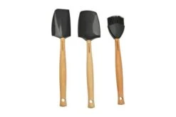 Le Creuset Premium Silicone Spatula 3-piece Set, Black