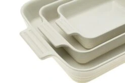 Le Creuset Oven Dishes 79161007160080 Set Of 3, Rectangular, Meringue -KNIVES AND TOOLS LC79161007160080 03 lecreuset