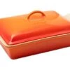 Le Creuset Rectangular Oven Dish With Lid, 33 Cm, Orange-red