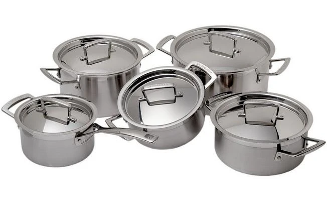Le Creuset 3-ply 5-piece Pan Set 3 Le Creuset 3-ply 5-piece Pan Set